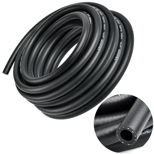 Lainballow 20 Ft Fuel Line Hose, 3/8" ID x 2/3" OD NBR Rubber Hose, High Pressure 300 PSI Boat Fuel Tube for Motorcycles, Marine Boat Outboard, Automotive Fuel Systems Engines - Image 1