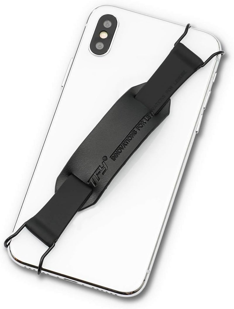 TFY Hand Strap Holder Security Hand Strap with Holder Compatible with 16 Plus  15 Pro Max  13 Pro  12  XsXRX  8 PlusSE and Other Smartphones Black ONE Piece - Image 3