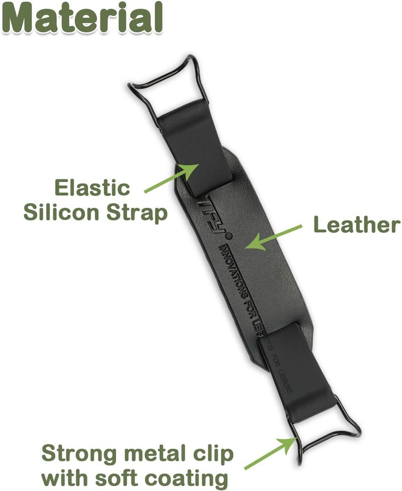 TFY Hand Strap Holder Security Hand Strap with Holder Compatible with 16 Plus  15 Pro Max  13 Pro  12  XsXRX  8 PlusSE and Other Smartphones Black ONE Piece - Image 4
