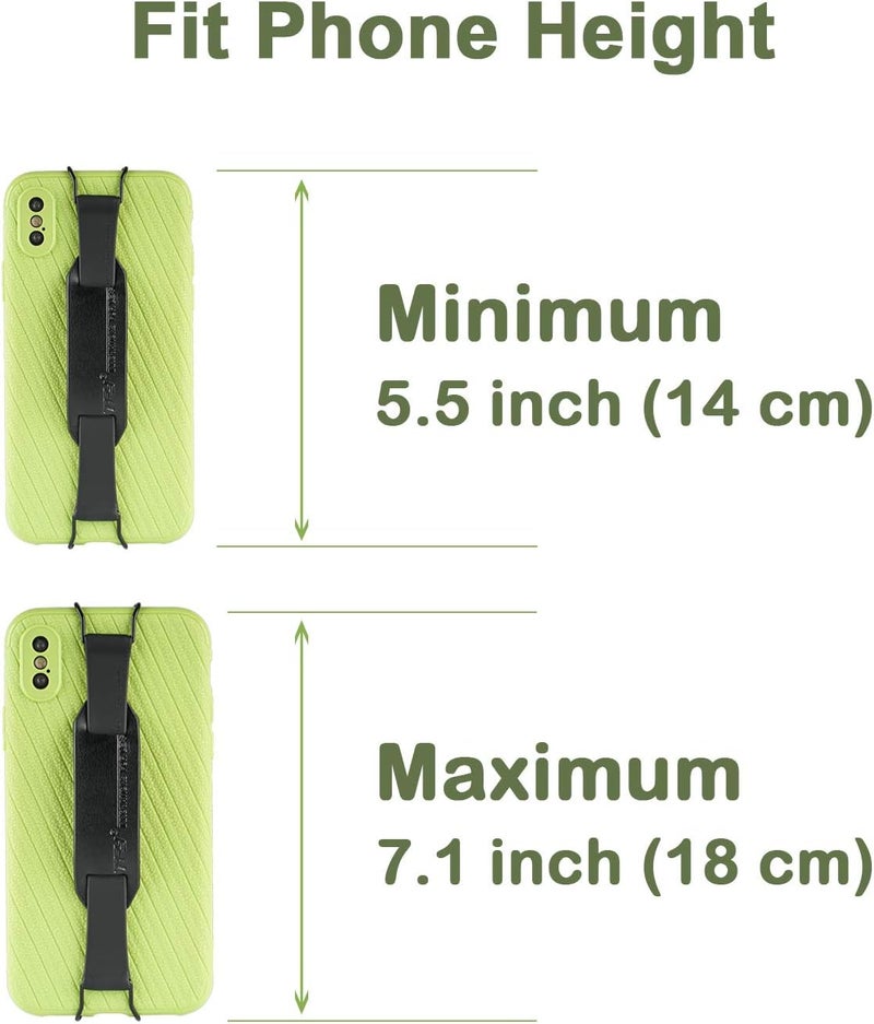TFY Hand Strap Holder Security Hand Strap with Holder Compatible with 16 Plus  15 Pro Max  13 Pro  12  XsXRX  8 PlusSE and Other Smartphones Black ONE Piece - Image 5