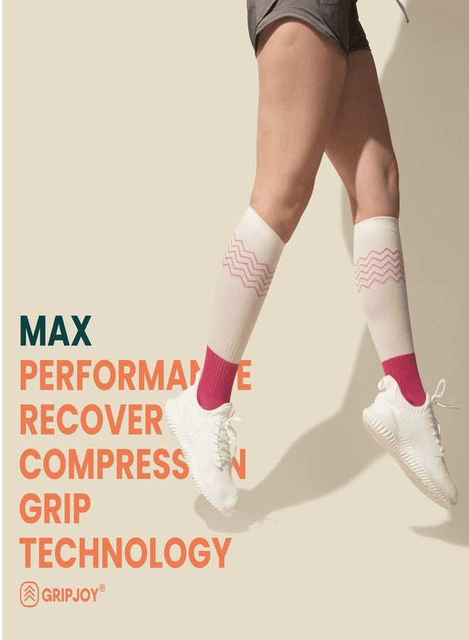 Gripjoy Compression Socks with Grips, 15-20mmHg, Support & Stability for Circulation, Travel, Pregnancy, Nurses - Image 5