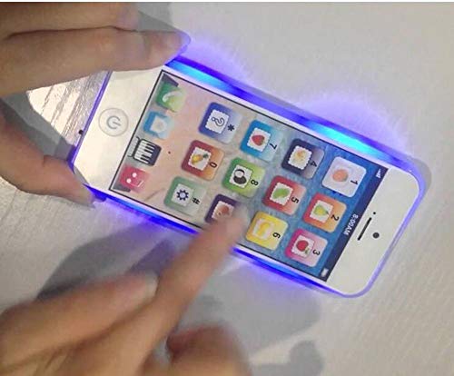 YOYOSTORE Phone Toy Play Mobile Cell Phone Music Learning for Child Toddle Baby Kid (White) - Image 2