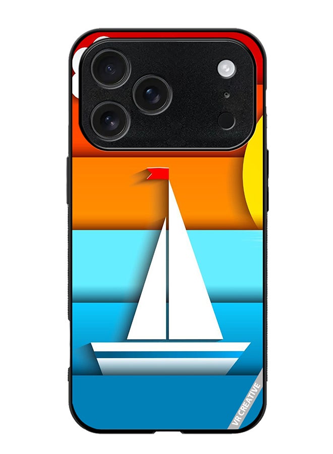 VR CREATIVE Protective Case Cover For Apple iPhone 17 Pro Max Boat Design Multicolour