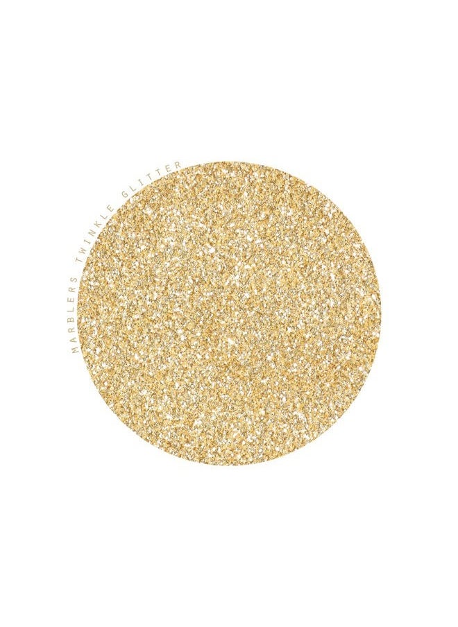 MARBLERS - Twinkle Glitter [Silk Beige] 3oz (85g) | Fine | Non-Toxic, Vegan, Cruelty-Free | Face, Body, Eyeshadow, Hair, Festival, Party Makeup | Nail Art, Polish | Resin, Tumbler, Slime, Craft - Image 1