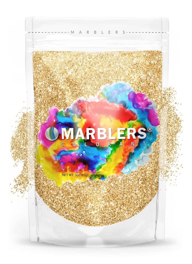 MARBLERS - Twinkle Glitter [Silk Beige] 3oz (85g) | Fine | Non-Toxic, Vegan, Cruelty-Free | Face, Body, Eyeshadow, Hair, Festival, Party Makeup | Nail Art, Polish | Resin, Tumbler, Slime, Craft - Image 1