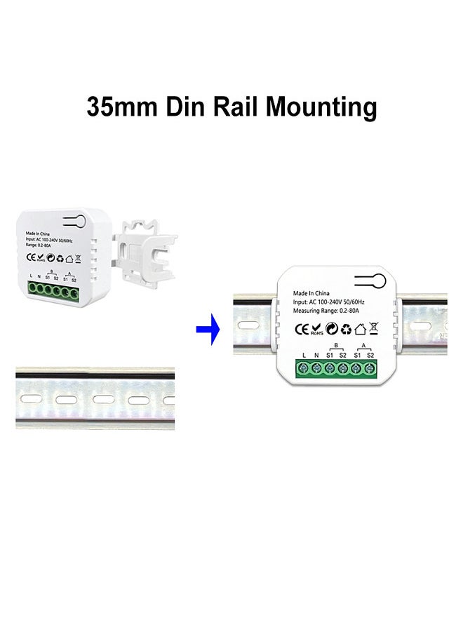 Generic - Tuya ZigBee Intelligent Energy Meter Solar PV System Power Production Consumption Bidirectional Monitoring Meter Mobilephone APP Control Power Monitor with CT - Image 1