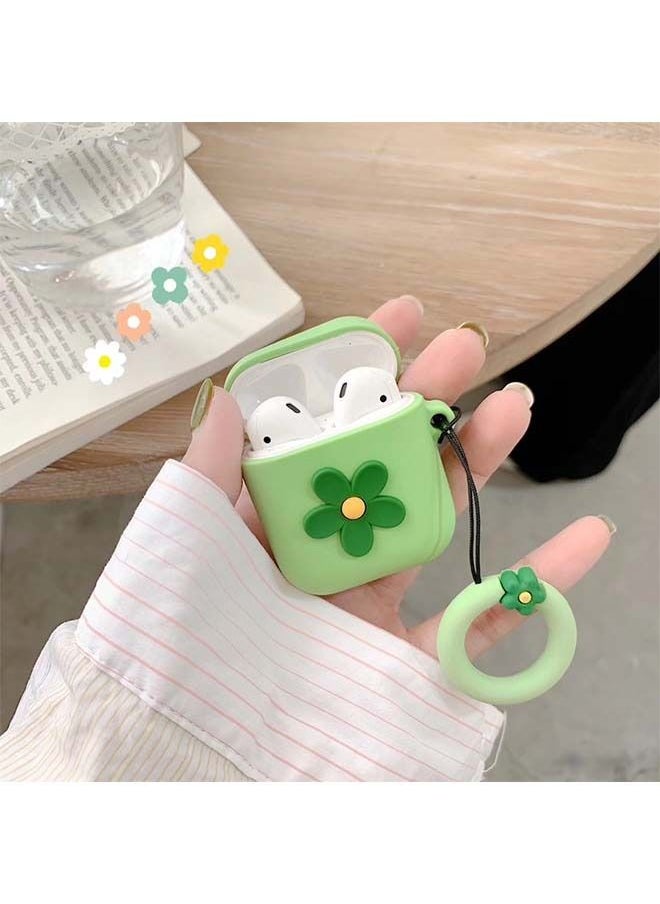 Generic - Cute 3D Flower Silicone Earphone Protective Cover For Apple AirPods 1/2 - Image 1