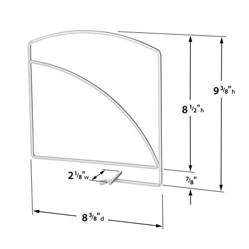 Lynk Shelf Dividers - Closet Shelf Organizer (Set of 2) - White - Image 5