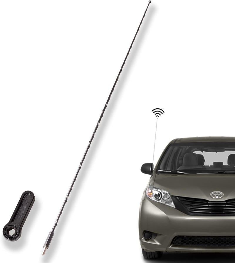 Unikpas Antenna Mast Compatible for Toyota Sequoia, Camry, Sienna, Highlander, Tacoma, 4Runner, RAV4, Tundra, FJ Cruiser Replacement Antenna - Image 1