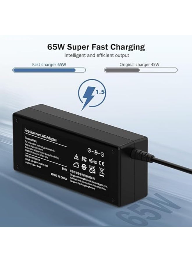 Terabyte New 65W Laptop Charger For Swift 1/3/5 SF114-34 SF114-32 SF114-33 SF315-41 SF315-52 Chromebook 11/13/14/CB5/C720p Power AC Adapter Connector (3.0mm x 1.1mm) - Image 3