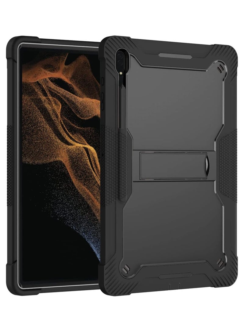 general Case Compatible with Samsung Galaxy Tab S10 Ultra 14.6 Inch (2024) SM-X920/X926B, Heavy Duty Rugged Hybrid Shockproof Protective Cover Built-in Kickstand - Image 1