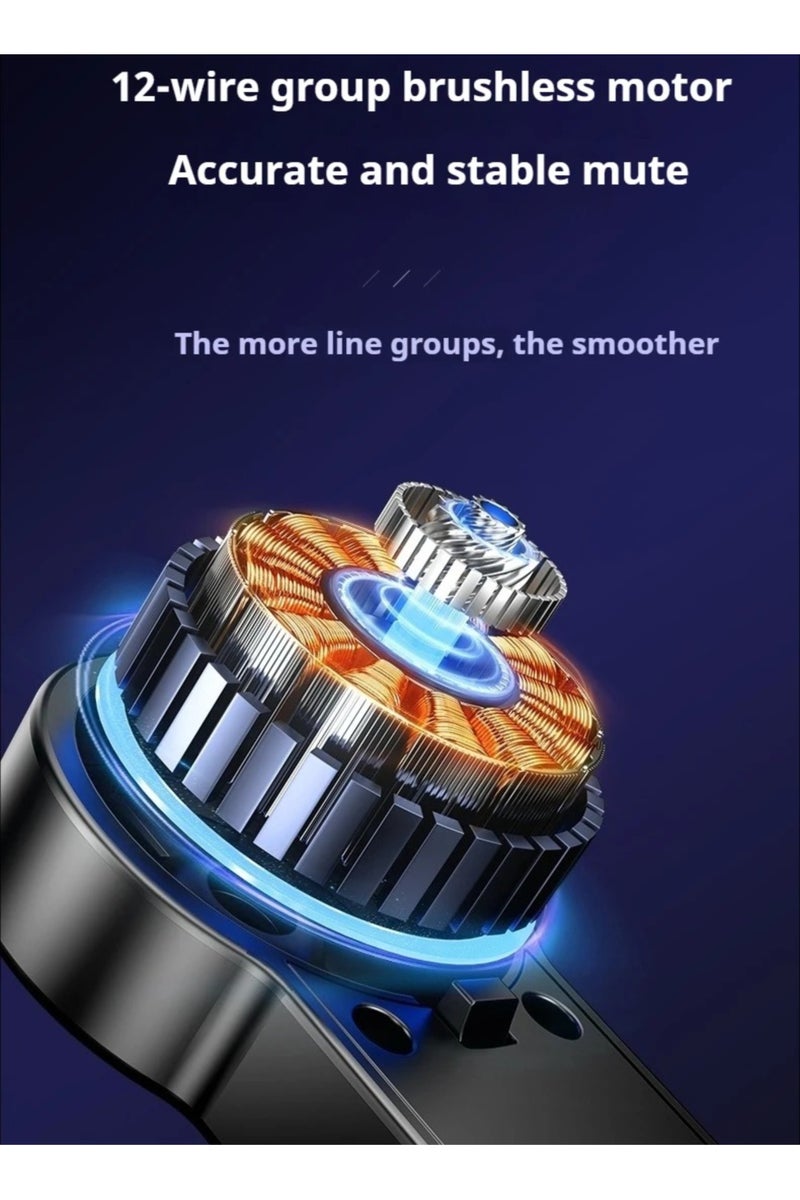 بيتشو مثبت جيمبال محمول، حامل فيديو إبداعي للتدوين في الهواء الطلق، عصا سيلفي محمولة تلسكوبية للسفر، مثبت جيمبال للهواتف الذكية بزاوية 360 درجة مع حامل ثلاثي القوائم أفقي ورأسي بمفتاح واحد، حامل مضاد للاهتزاز للبث المباش - Image 4