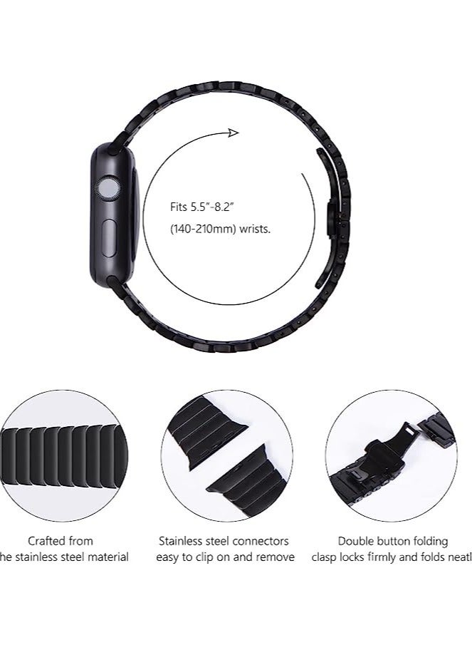 سوار ساعة أبل من السيراميك مقاس 42 إلى 44 ملم للرجال والنساء - Image 1
