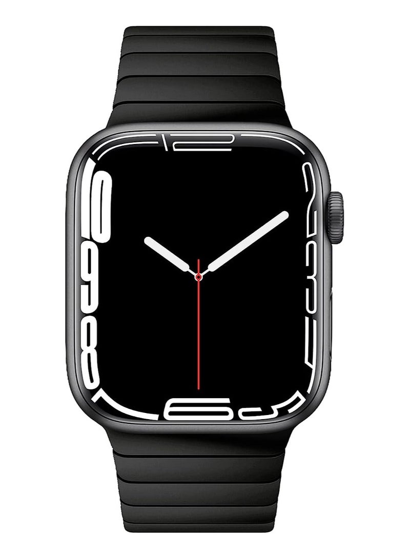 سوار ساعة أبل من السيراميك مقاس 42 إلى 44 ملم للرجال والنساء - Image 2