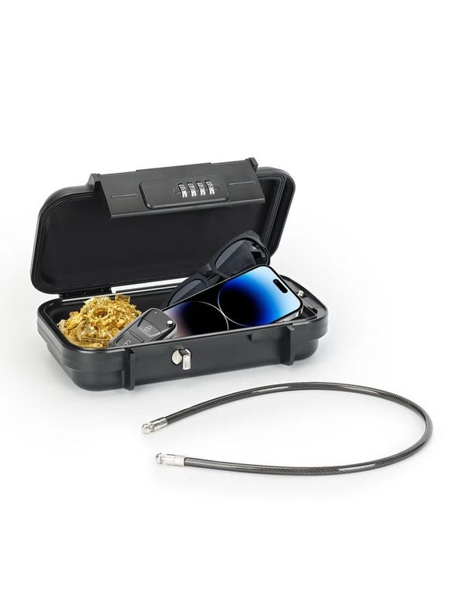 Pink Portable Waterproof Travel Safe With Combination Lock For Outdoor Sports Beach Trips - Image 2