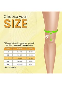AGARO AGARO Hinged Knee Wrap With Open Patella, Rigid Biaxial Hinge Knee Brace for Joint Pain Relief, Workout, Arthritis & Ligament Tear, Neoprene, Knee Cap for Men & Women, Large, Black  - Image 2