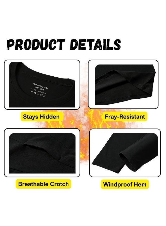 بجامة حرارية رجالية شتوية | طقم بجايم رجاليه شتويه من الفلينس للتدفئة الداخلية وللثلج ملابس داخلية دافئة للنوم والأنشطة الخارجية في الطقس البارد - الخيار الأول كأفضل بجامات ثيرمل - Image 4