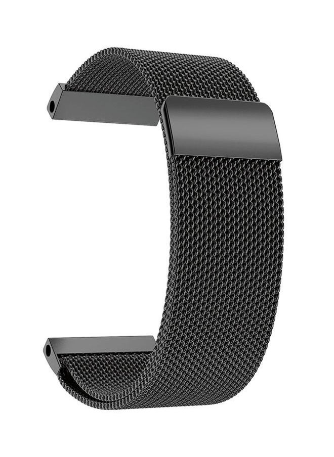 NIBEMINENT - Milanese Loop Smart Watch Band For Garmin Fenix 5X Black - Image 1