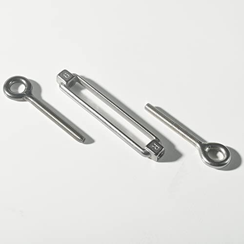Cozihom M6 Eye & Eye/O to O Turnbuckle 304 Stainless Steel, Hardware Kit for Wire Rope Tension Heavy Duty, for Sun Shade, Tent Installation, Anti-Rust, 6 Packs - Image 4