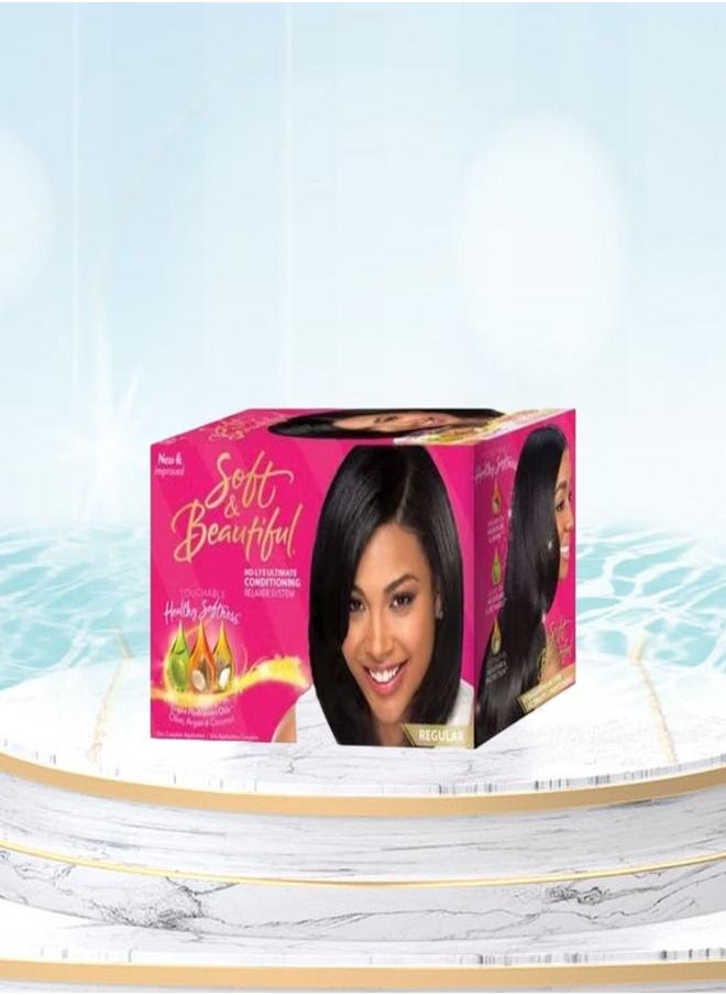 Soft & Beautiful - No Lye Ultimate Conditioning Relaxer System Hair Treatment - Image 1