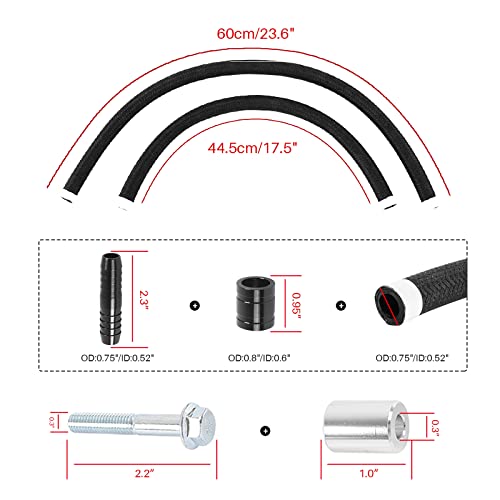 POSENG Billet Catch Can Air Oil Separator Z-Bracket Technology Compatible with Chrysler Dodge Charger Challenger 2011-2021 6.4 L Red - Image 5