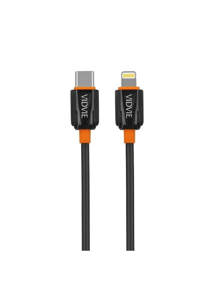 Vidvie CABLE VIDVIE CB4018c&i TYPE-C/IPHONE 1M BLACK - Image 1
