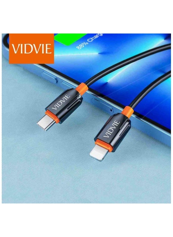 Vidvie CABLE VIDVIE CB4018c&i TYPE-C/IPHONE 1M BLACK - Image 3