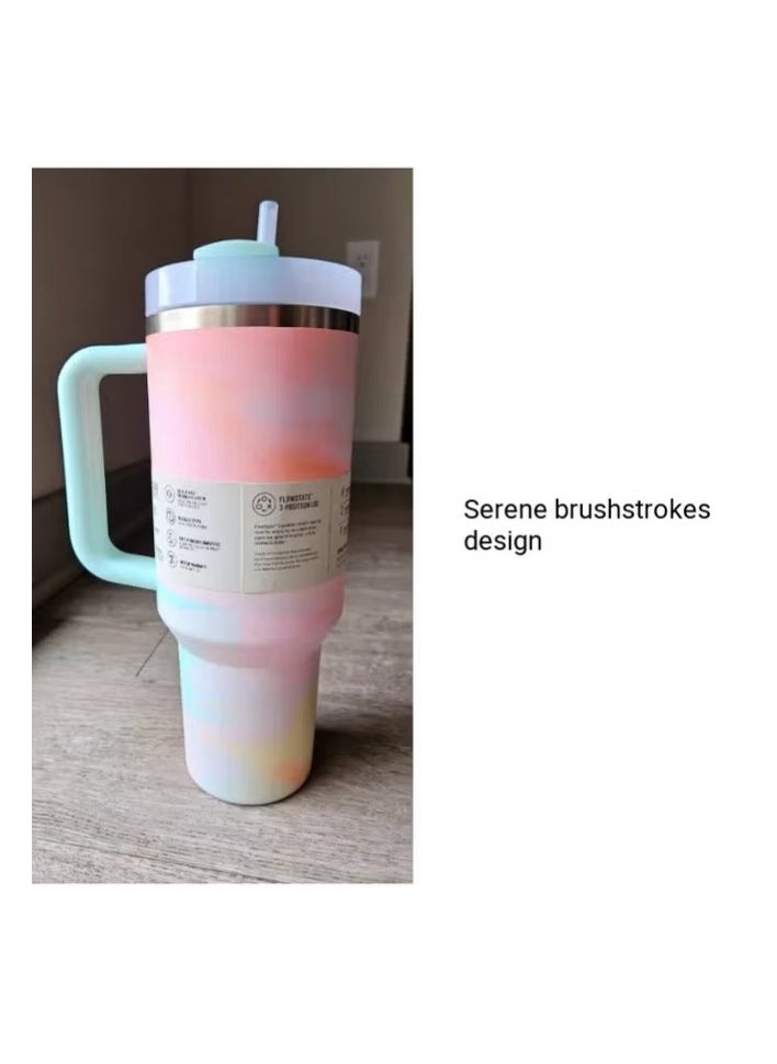 Stanley - Quencher H2.0 FlowState Stainless Steel Vacuum Insulated Tumbler with Lid and Straw for Water, Iced Tea or Coffee, Smoothie and More, 40 oz - Image 1