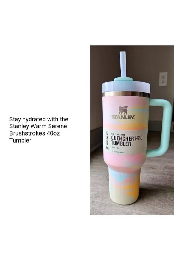 Stanley - Quencher H2.0 FlowState Stainless Steel Vacuum Insulated Tumbler with Lid and Straw for Water, Iced Tea or Coffee, Smoothie and More, 40 oz - Image 1