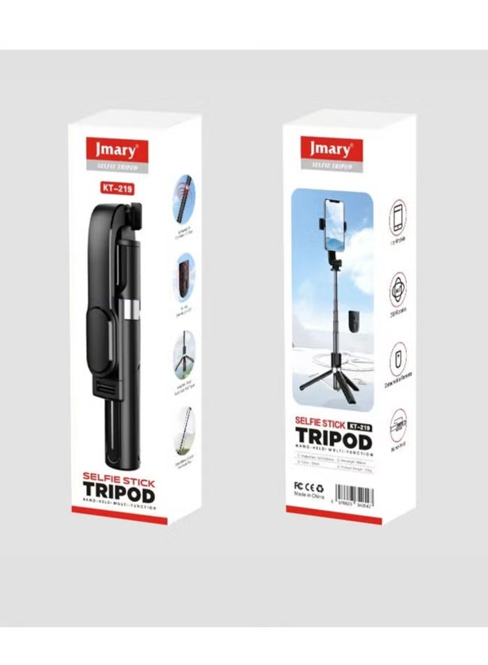 Jmary KT-219 Mini Tripod and Mobile Selfie Stick - Image 1