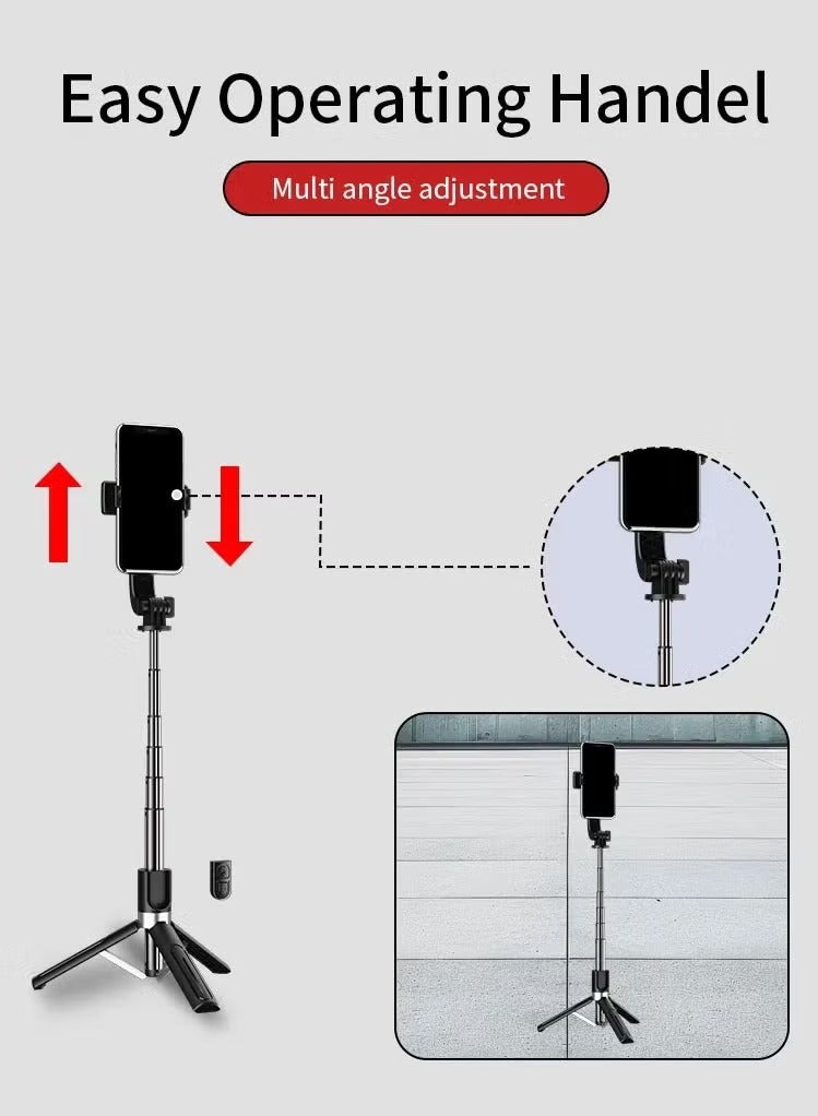 Jmary KT-219 Mini Tripod and Mobile Selfie Stick - Image 3