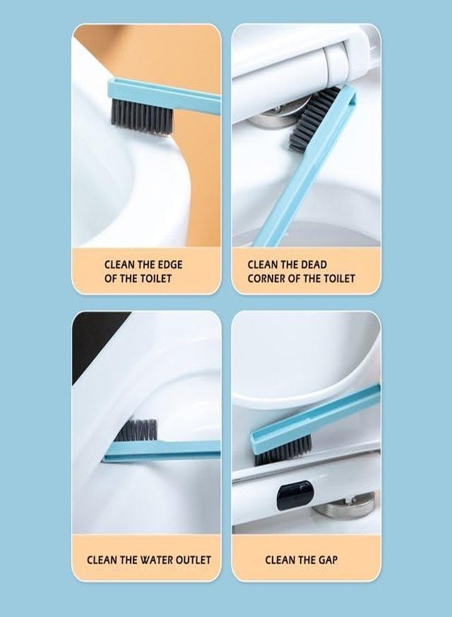 Cyrox 2 in 1 Soft Silicone Toilet Cleaner Brush with Ventilated Drying Holder Brushes for Bathroom Cleaning with Soft Bristle & Holder (1Pcs) - Image 4
