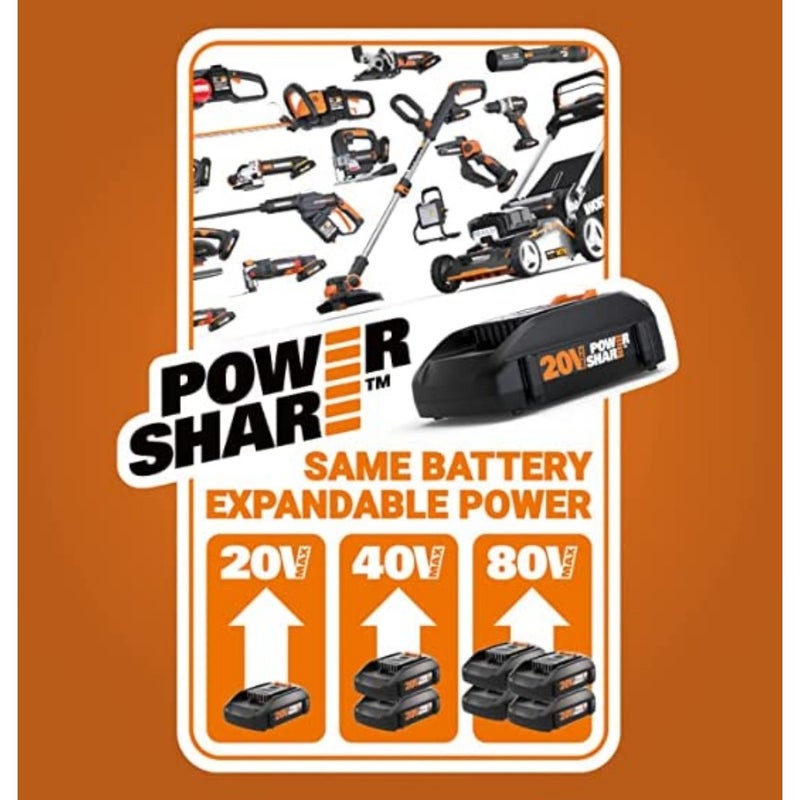 WX530L.9 20v 6-1/2" Circular Saw Bare Tool Only - Image 2