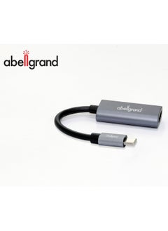 Abellgrand USB C to HDMI Adapter. HDMI 4K @ 30Hz output interface: External HD HDMI devices such as display/ projector/ TV, interface with 24 pin terminals with data transfer rate (10 Gbps)  - Image 1