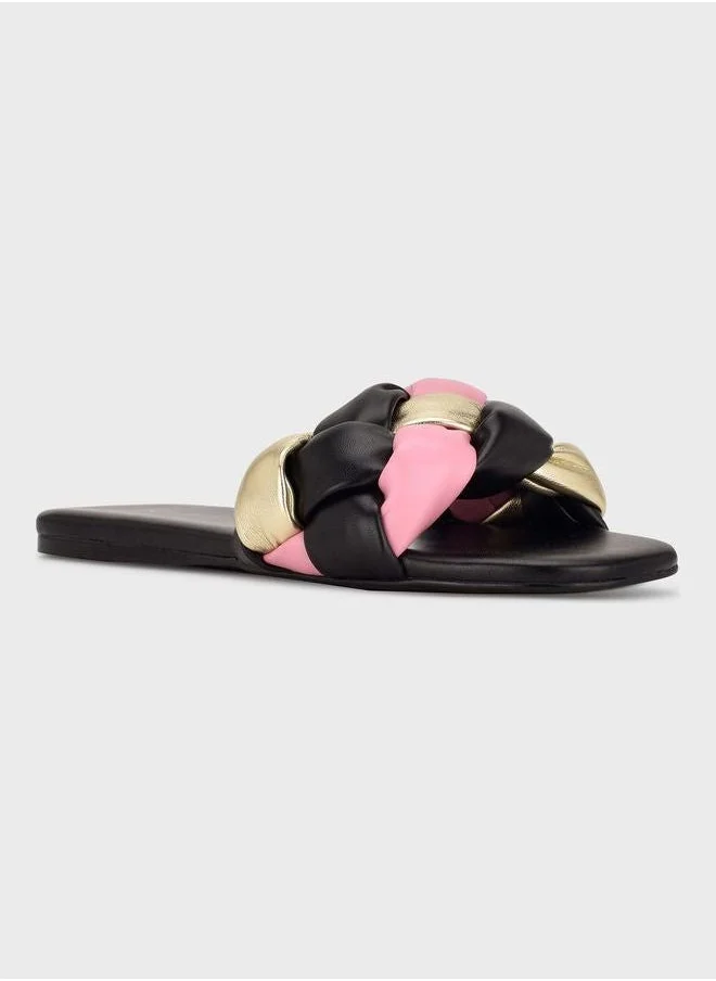 NINE WEST Pleated Flat Sandals