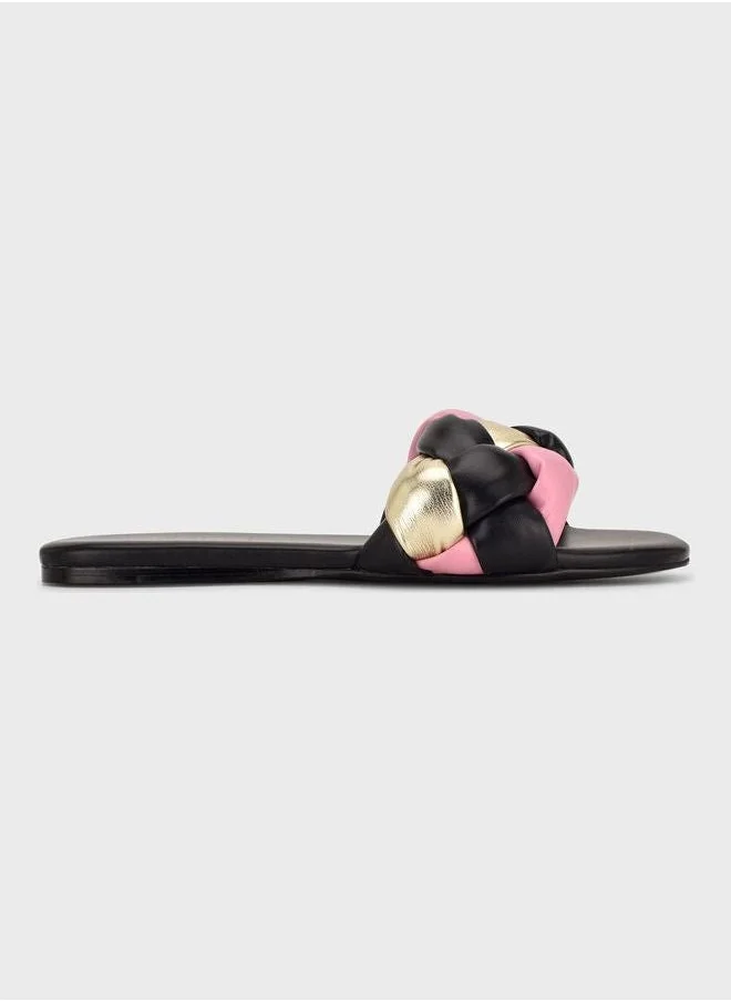 NINE WEST Pleated Flat Sandals