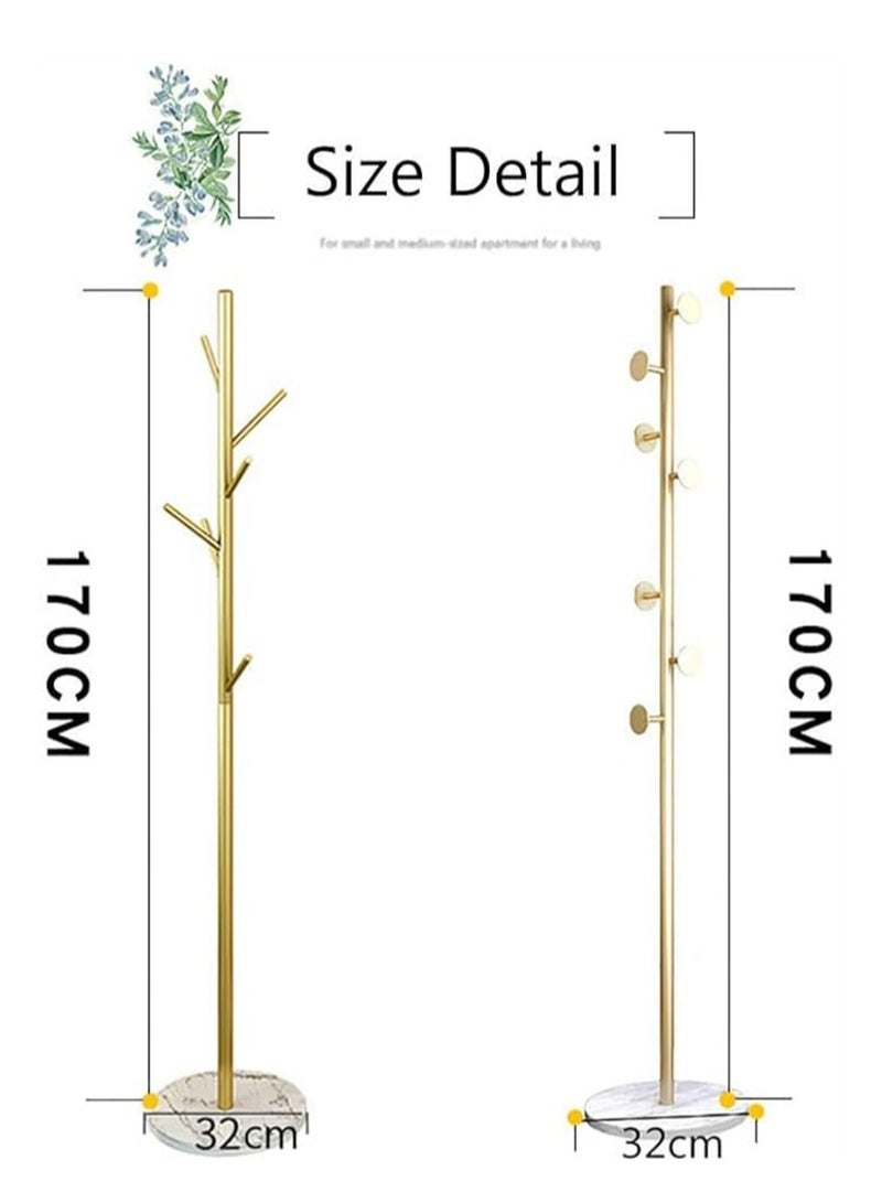 Room Coat Rack Organizer, Freestanding Metal Tree Stand, Rack Hanger for Clothes Bags and Hats  - Image 2