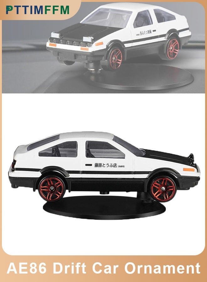 PTTIMFFM AE86 Alloy Drift Car Dashboard Ornament, Classic JDM Spinning Car Model, High-Performance Rotating Drift Toy for Car Interior Decoration, Stylish Center Console Accessory & Gift for Car Lovers - Image 1