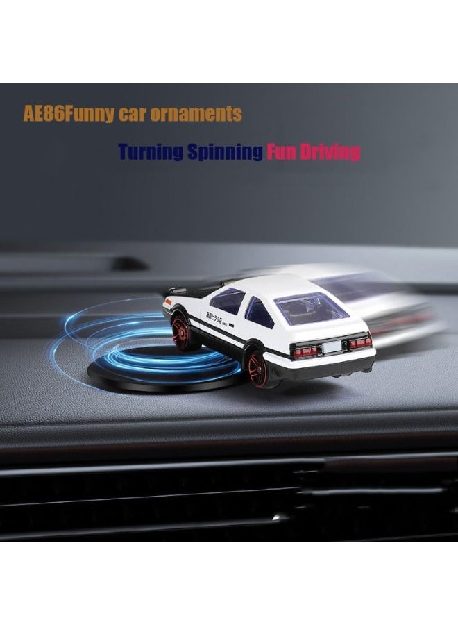 PTTIMFFM AE86 Alloy Drift Car Dashboard Ornament, Classic JDM Spinning Car Model, High-Performance Rotating Drift Toy for Car Interior Decoration, Stylish Center Console Accessory & Gift for Car Lovers - Image 2