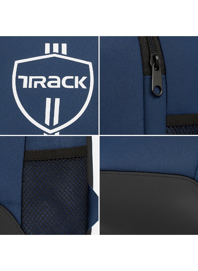 Track Backpack for travel and hiking – navy and black - Image 2