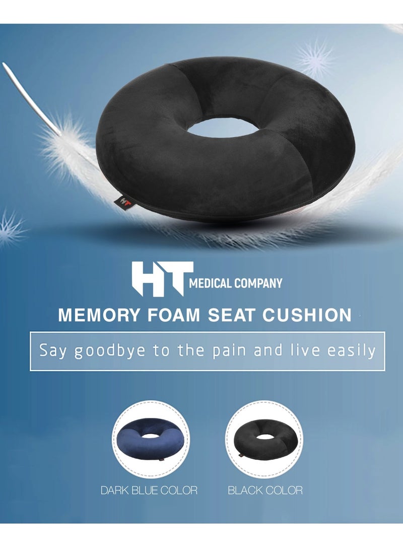 HT Memory Foam Seat Cushion to Relieve Coccyx Pain for Hemorrhoids, Prostate, Pregnancy, Postpartum, or Surgical Operations in the car seat, Plane, or Office - Image 3