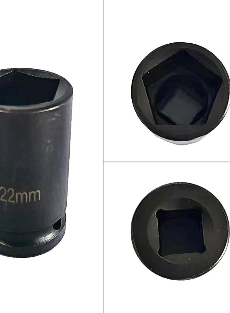 GGOOT Pentagon Socket 5-Point Utility Socket 1/2" Drives 13/16" Impacts Grade Hardware Pentagonal Socket Tool  - Image 2
