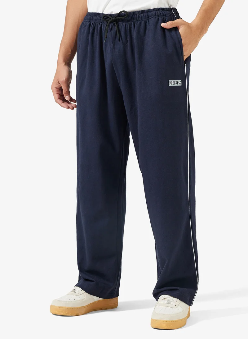 Seventy Five Basics Oversized Emblem  Relaxed Fit Joggers