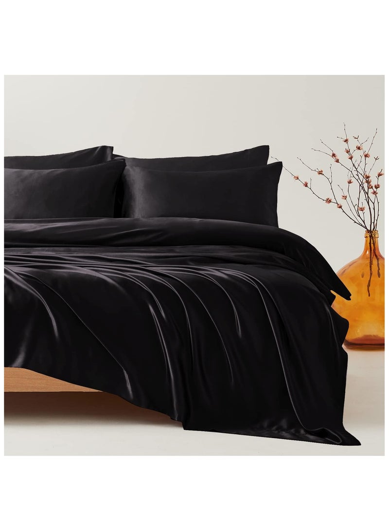 Classic 4-Piece King Bed Sheet Set – Deep Pocket Fitted Sheet & Pillowcases
