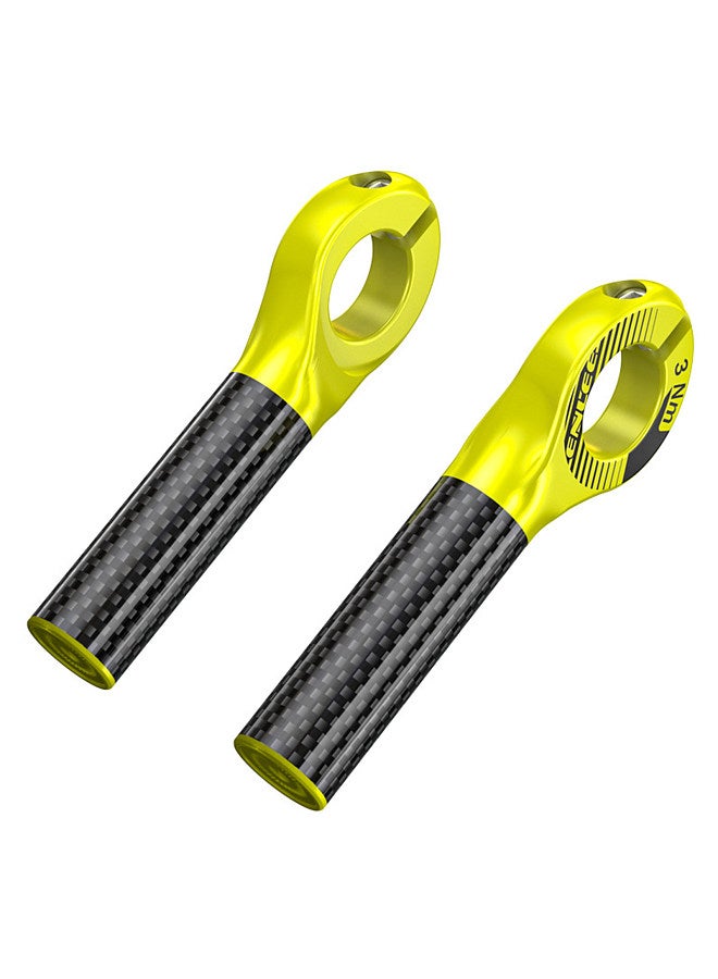 ENLEE Carbon Fiber Bicycle Handlebar Ends Mountain Bike Handlebar Grip Bike Vice Handlebar  - Image 1