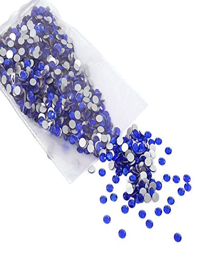 HONBAY 1440Pcs 5Mm Ss20 Sparkly Round Flatback Rhinestones Crystals Nonselfadhesive (Royal Blue) - Image 2