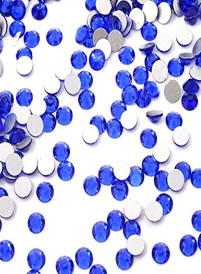 HONBAY 1440Pcs 5Mm Ss20 Sparkly Round Flatback Rhinestones Crystals Nonselfadhesive (Royal Blue) - Image 3