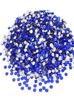 HONBAY 1440Pcs 5Mm Ss20 Sparkly Round Flatback Rhinestones Crystals Nonselfadhesive (Royal Blue)  - Image 1