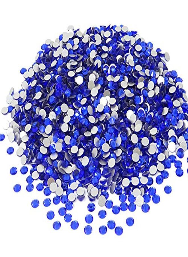 HONBAY 1440Pcs 5Mm Ss20 Sparkly Round Flatback Rhinestones Crystals Nonselfadhesive (Royal Blue) - Image 1