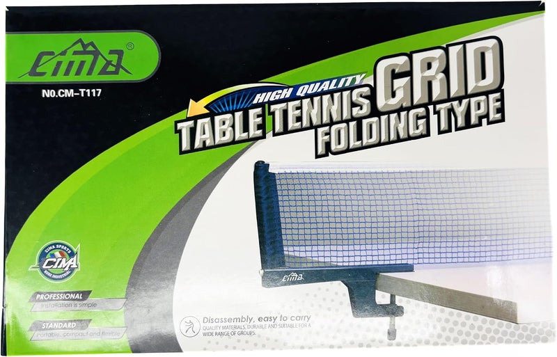 CIMA Professional Table Tennis Net, Folding Grid Type, Portable and Easy to Carry, Model CM-T117 - Image 1
